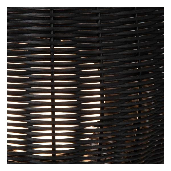 Lucide COLIN IP44 - Oplaadbare Vloerlamp Binnen/Buiten - Accu/Batterij - LED 3 StepDim - 1x3W 3000K - IP44 - Zwart - detail 1